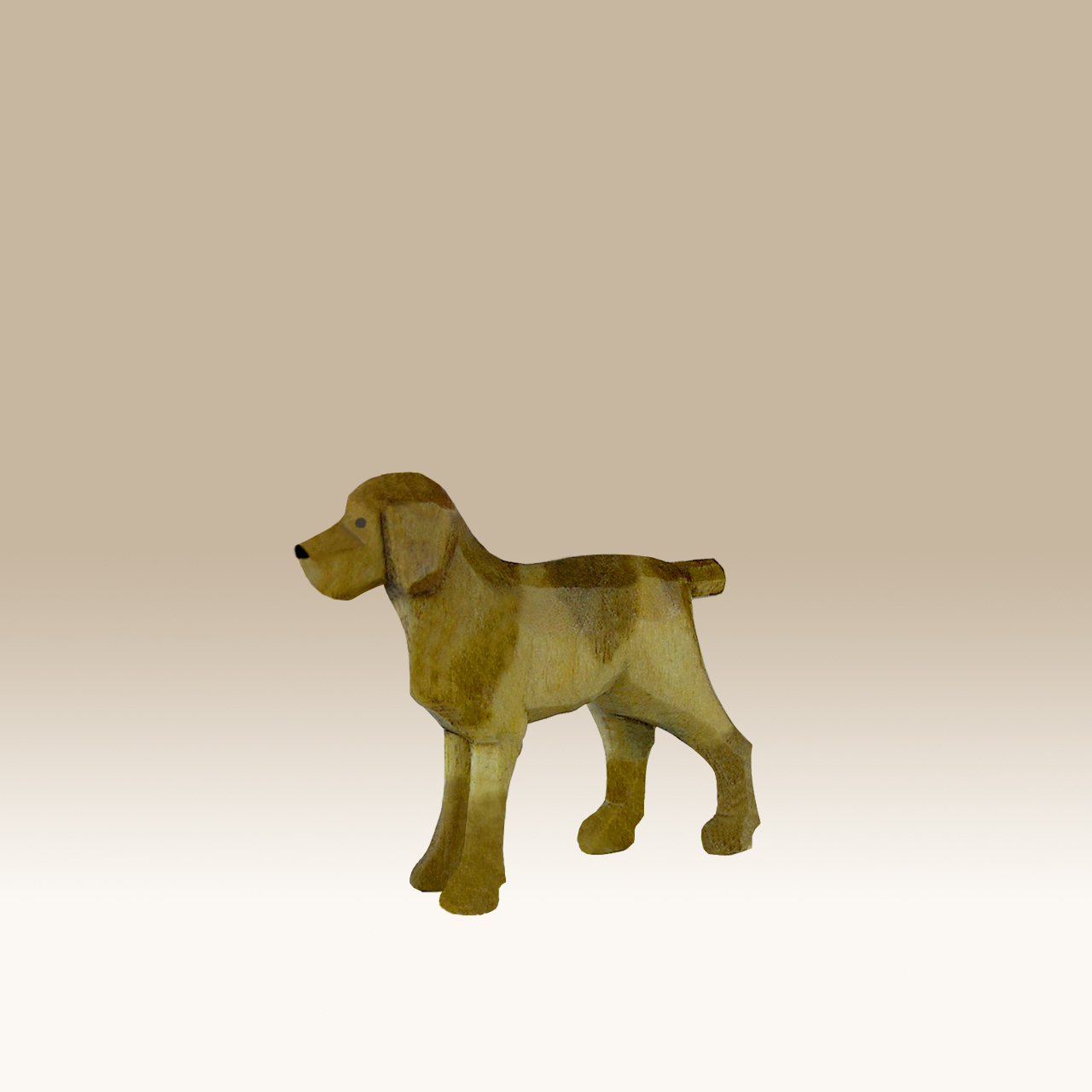 Geschnitzter Jagdhund