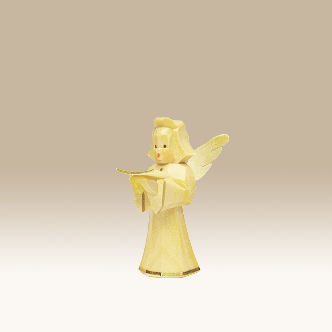 geschnitzter Engel, Sänger