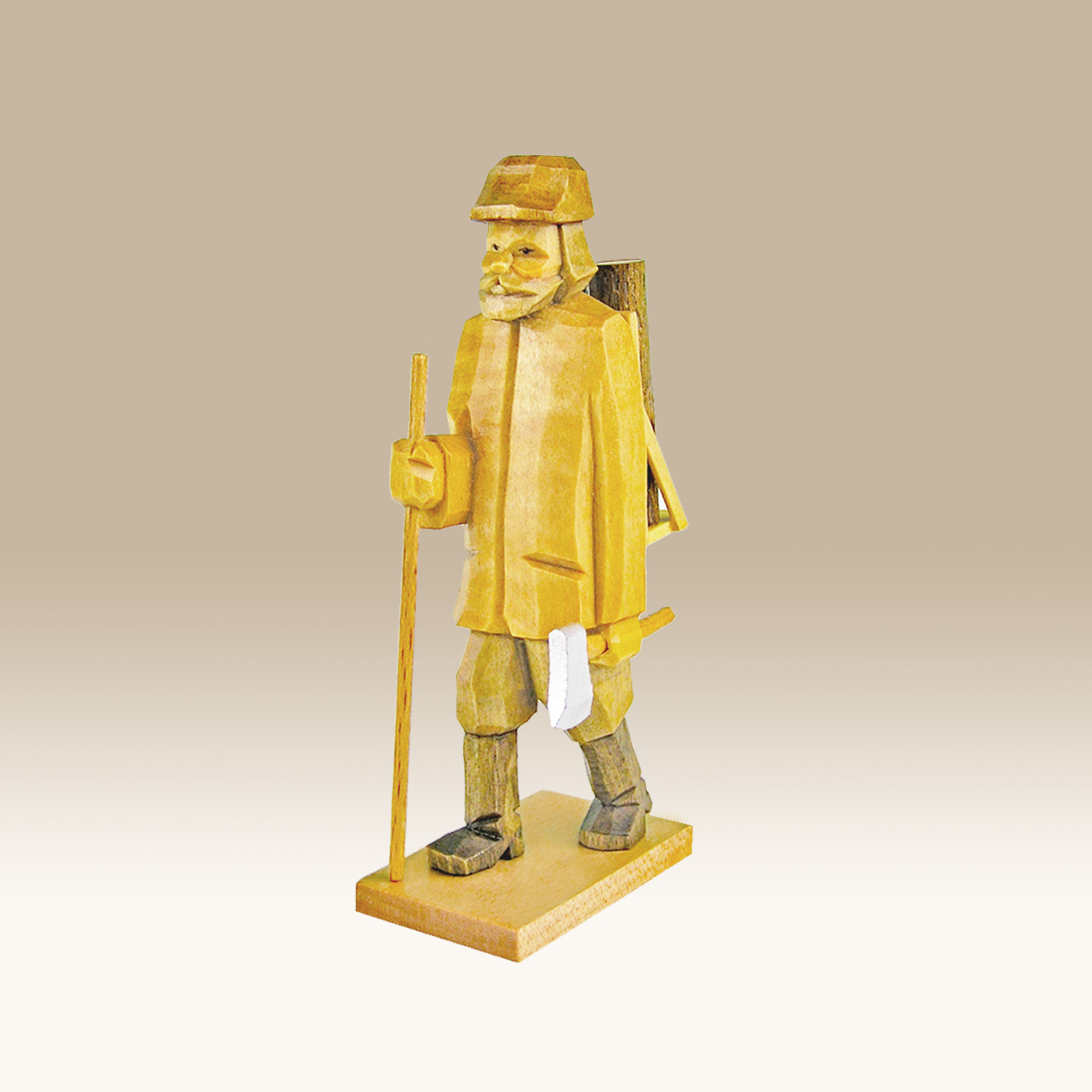 Geschnitzter Holzfäller