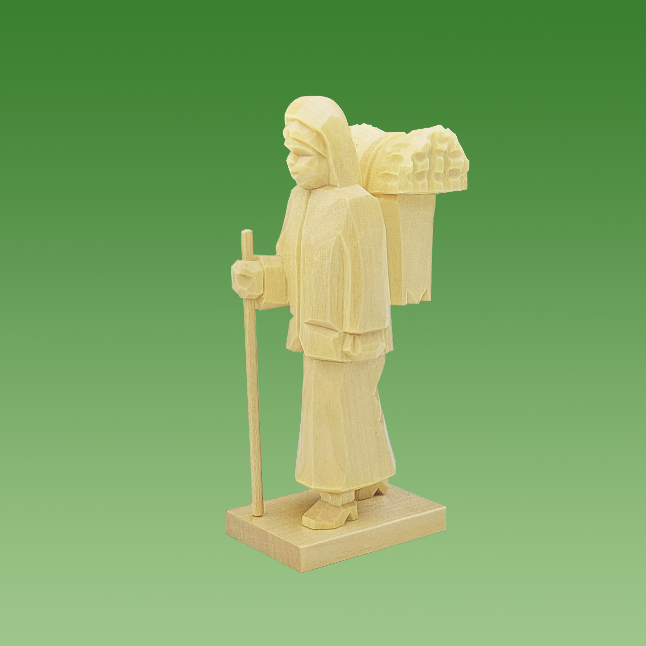 Geschnitzte Holzfrau