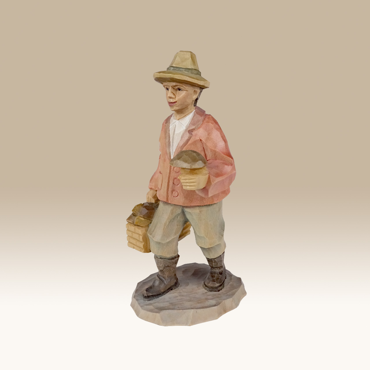 geschnitzter Pilzmann