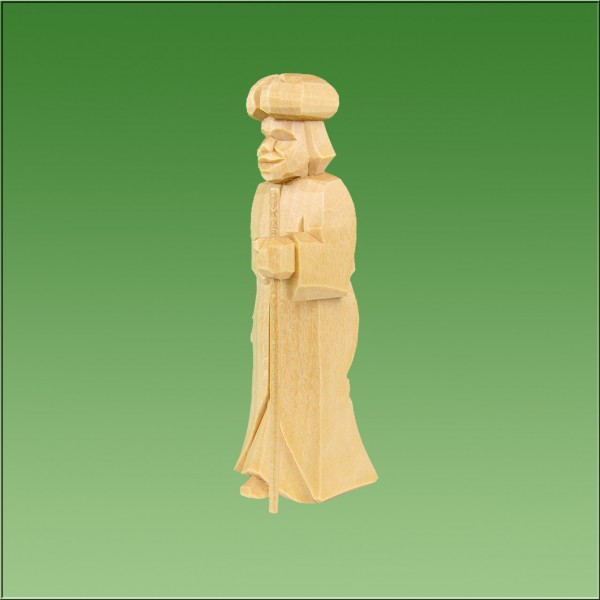 geschnitzter Kameltreiber Mohr, 7cm u. 9cm, natur lasiert