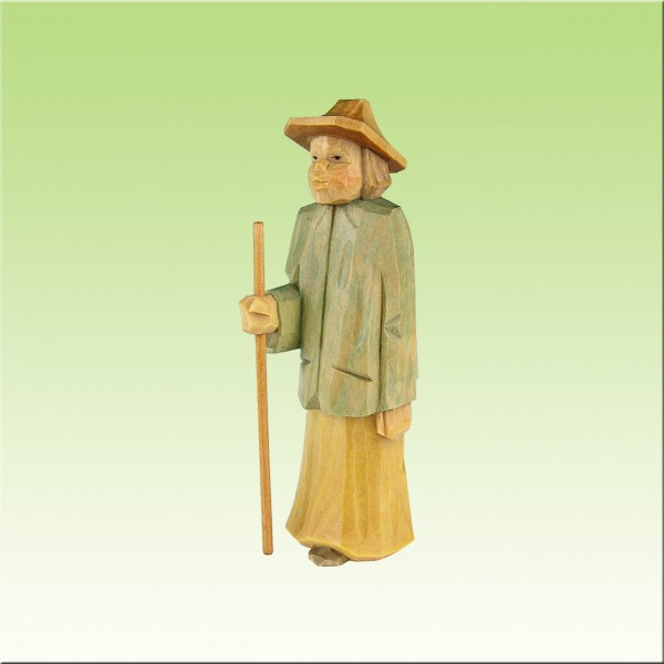 geschnitzter Hirte, stehend