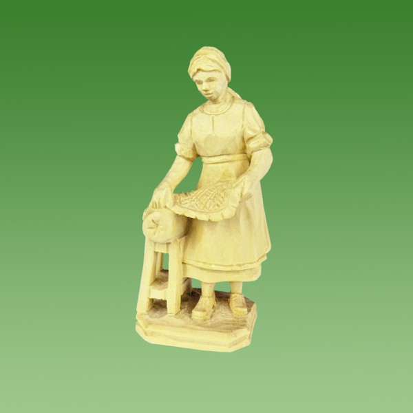 geschnitzte Klöpplerin