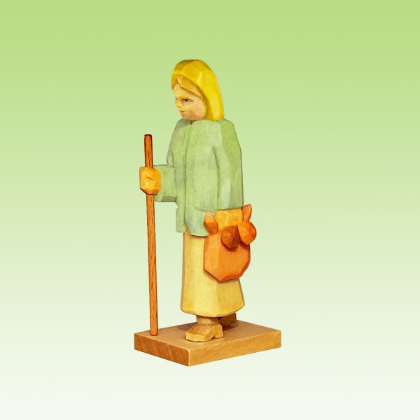 geschnitzte Pilzfrau