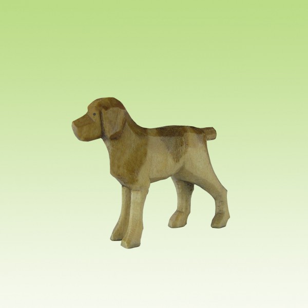 geschnitzter Jagdhund