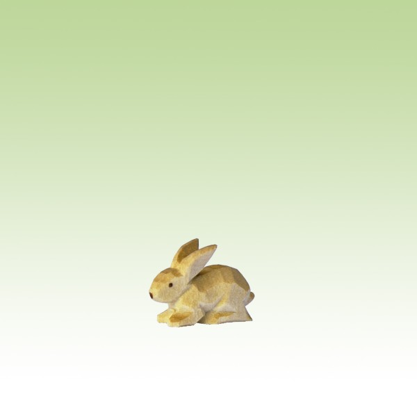 geschnitzter Hase, liegend
